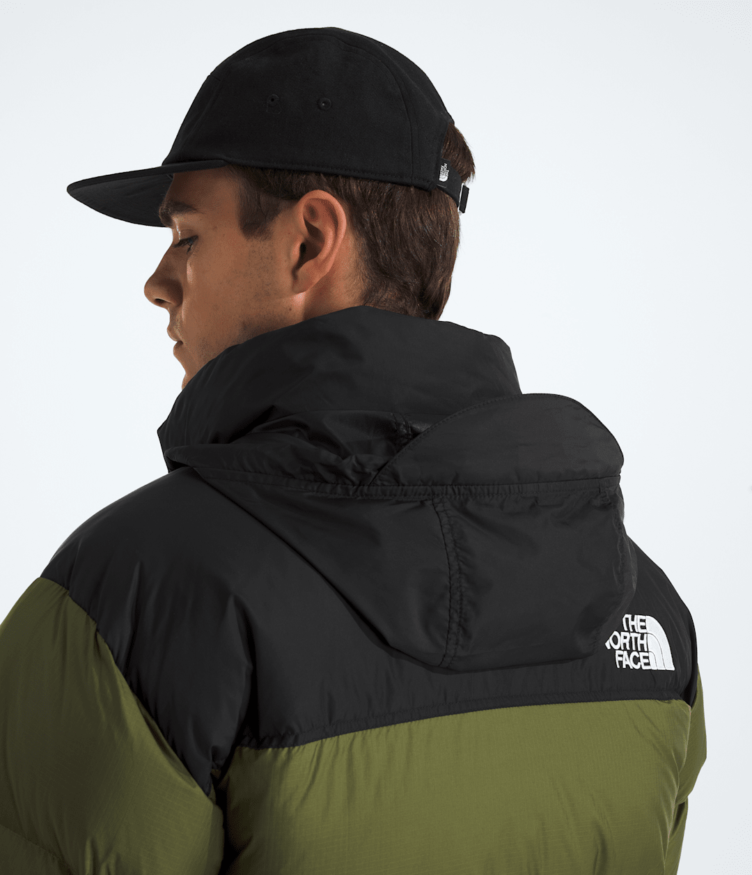 Men’s 1996 Retro Nuptse Jacket - Woodland Green-Tnf Black