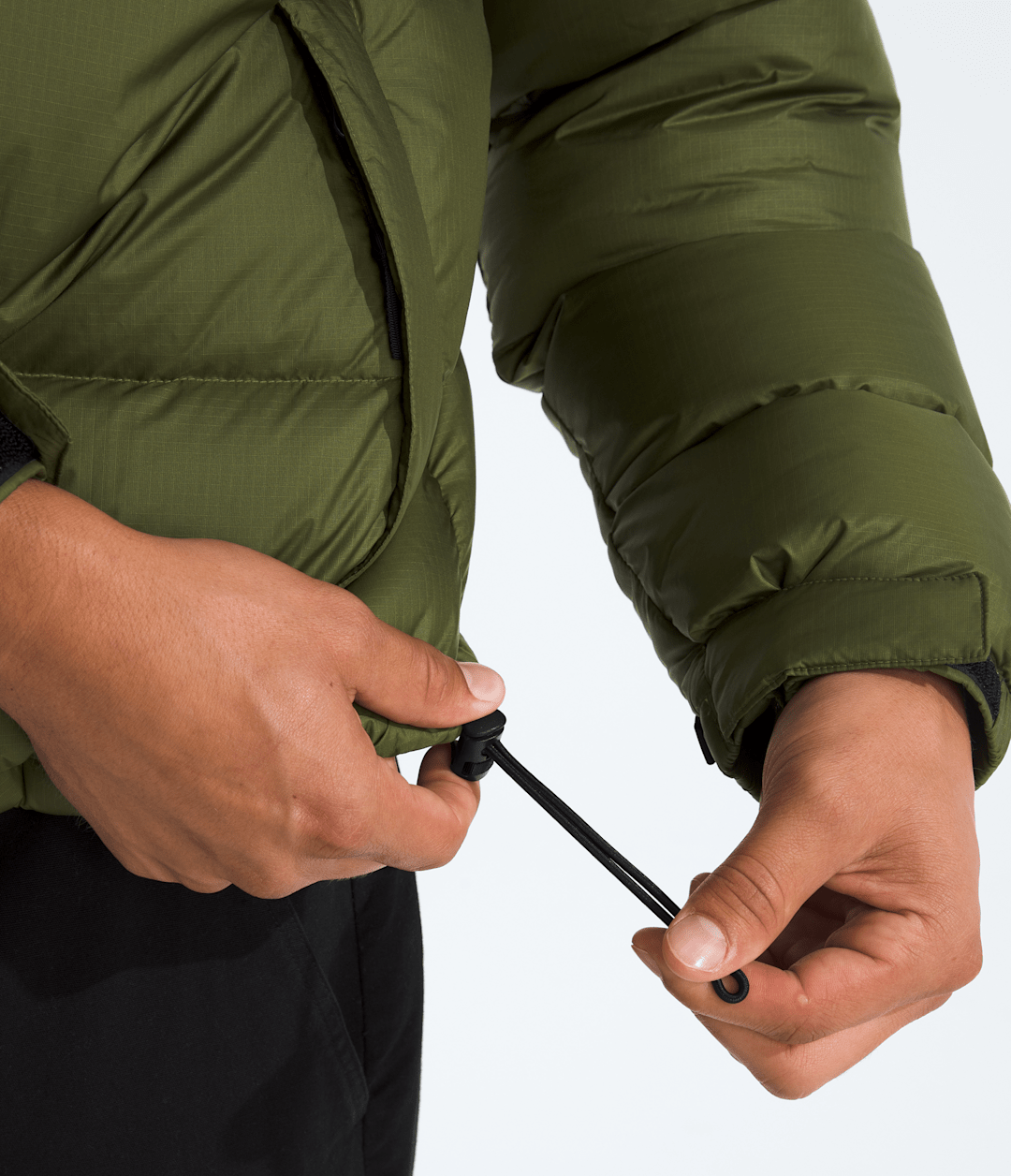 Men’s 1996 Retro Nuptse Jacket - Woodland Green-Tnf Black