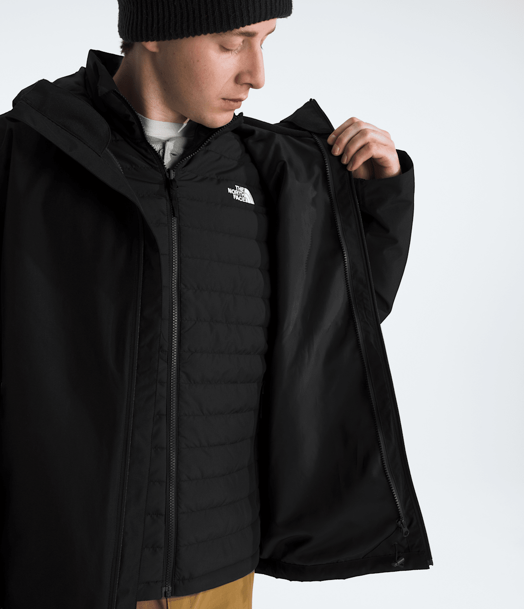 Men’s Carto Mono Triclimate™ Hooded Jacket - TNF Black