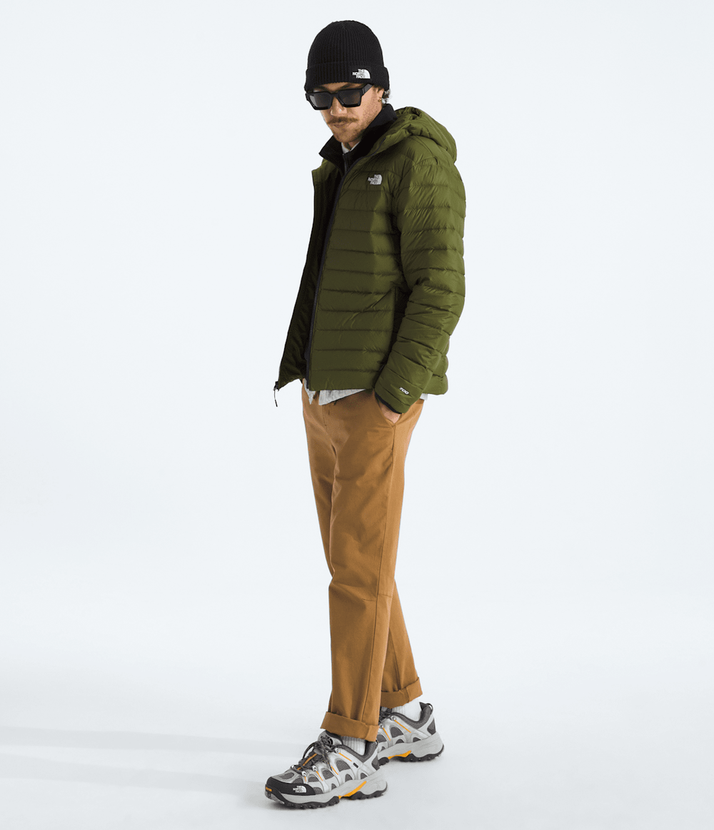 Men’s Classic Down Hooded Jacket - Woodland Green