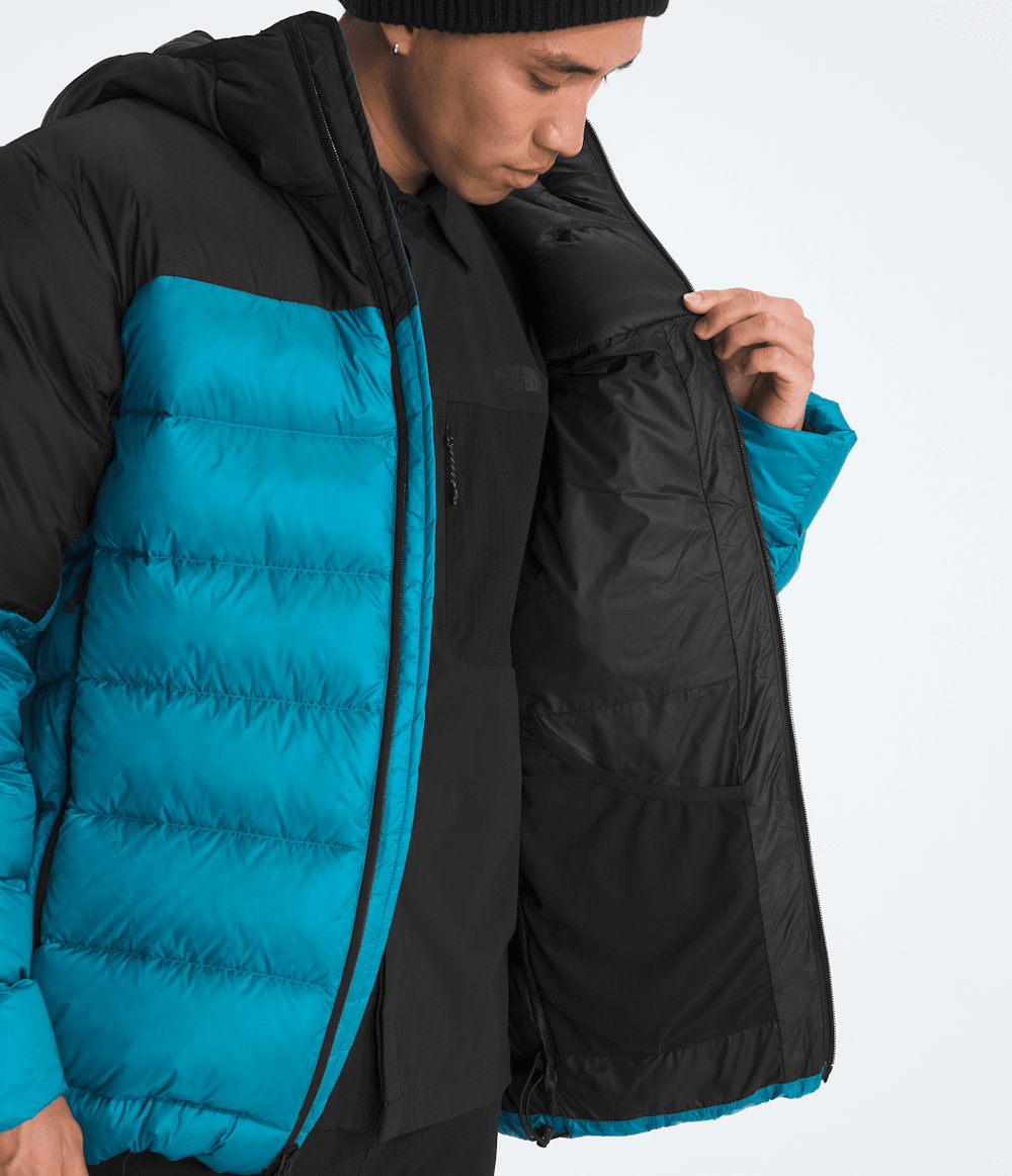 Men’s Kalix Down Hoodie - Dusk Blue/TNF Black