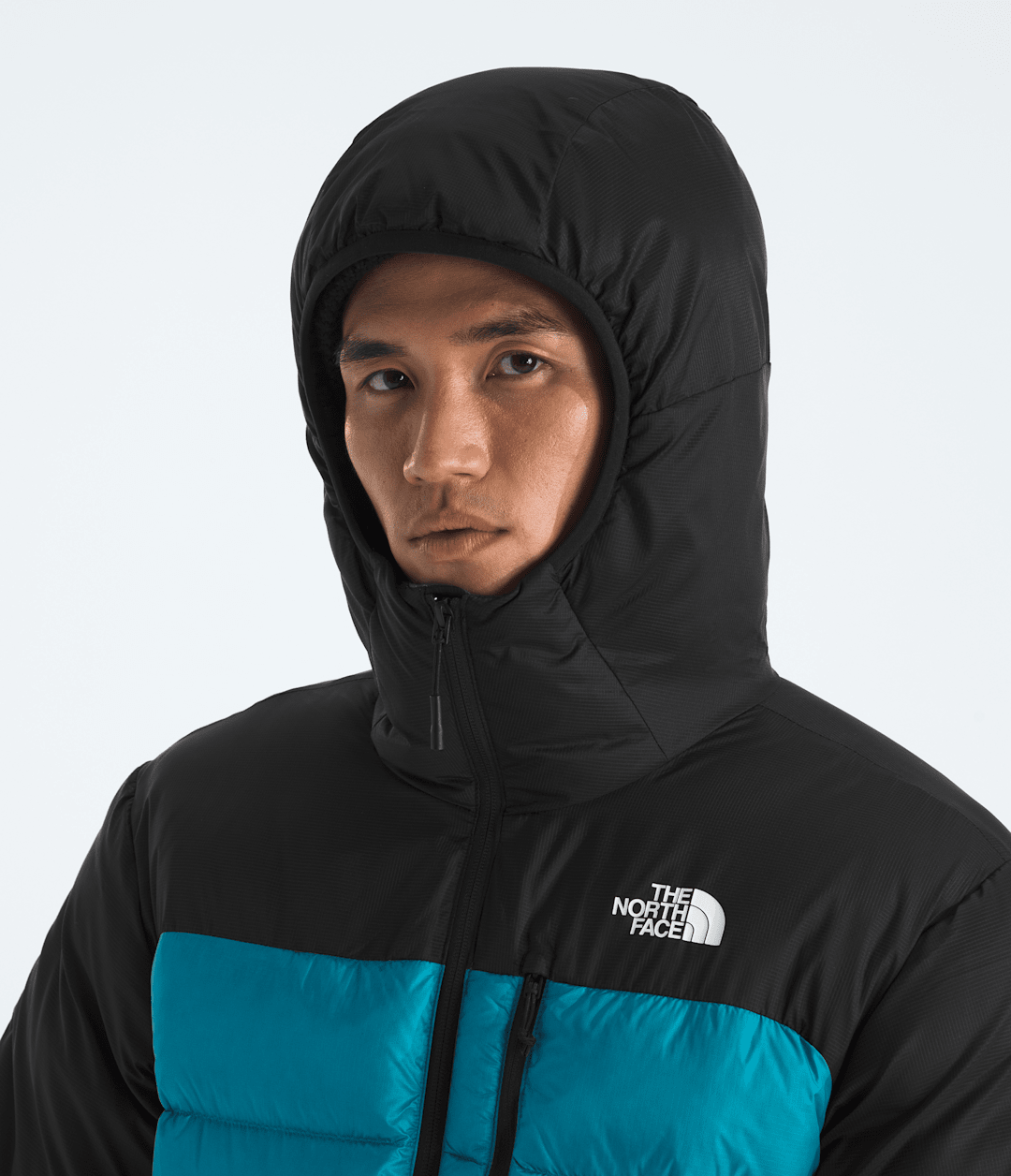 Men’s Kalix Down Hoodie - Dusk Blue/TNF Black