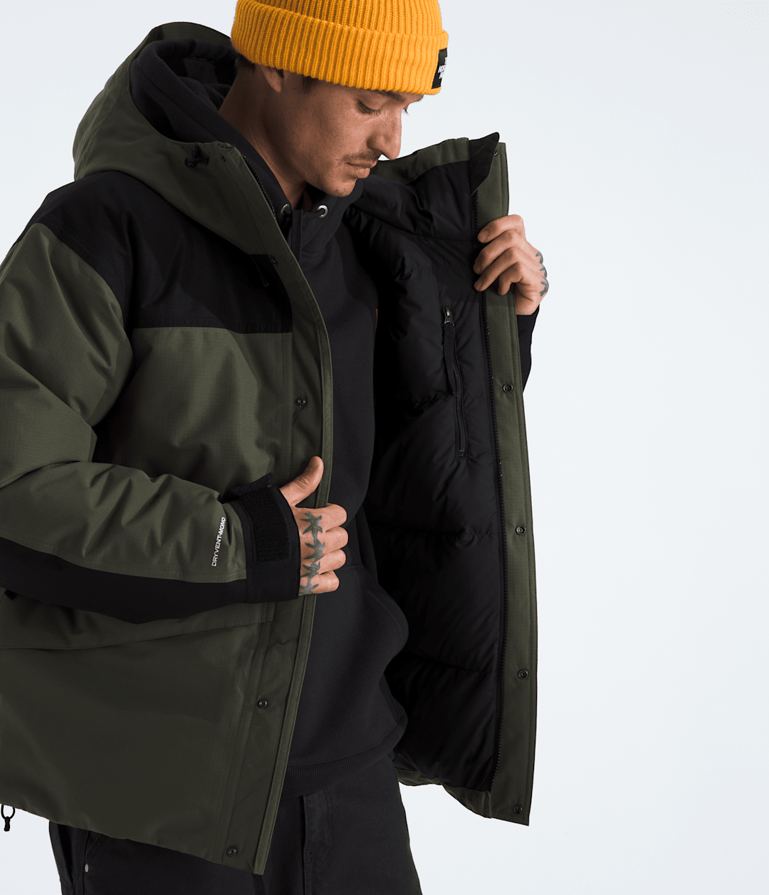 Men’s Mountain Down Jacket - New Taupe Green/TNF Black