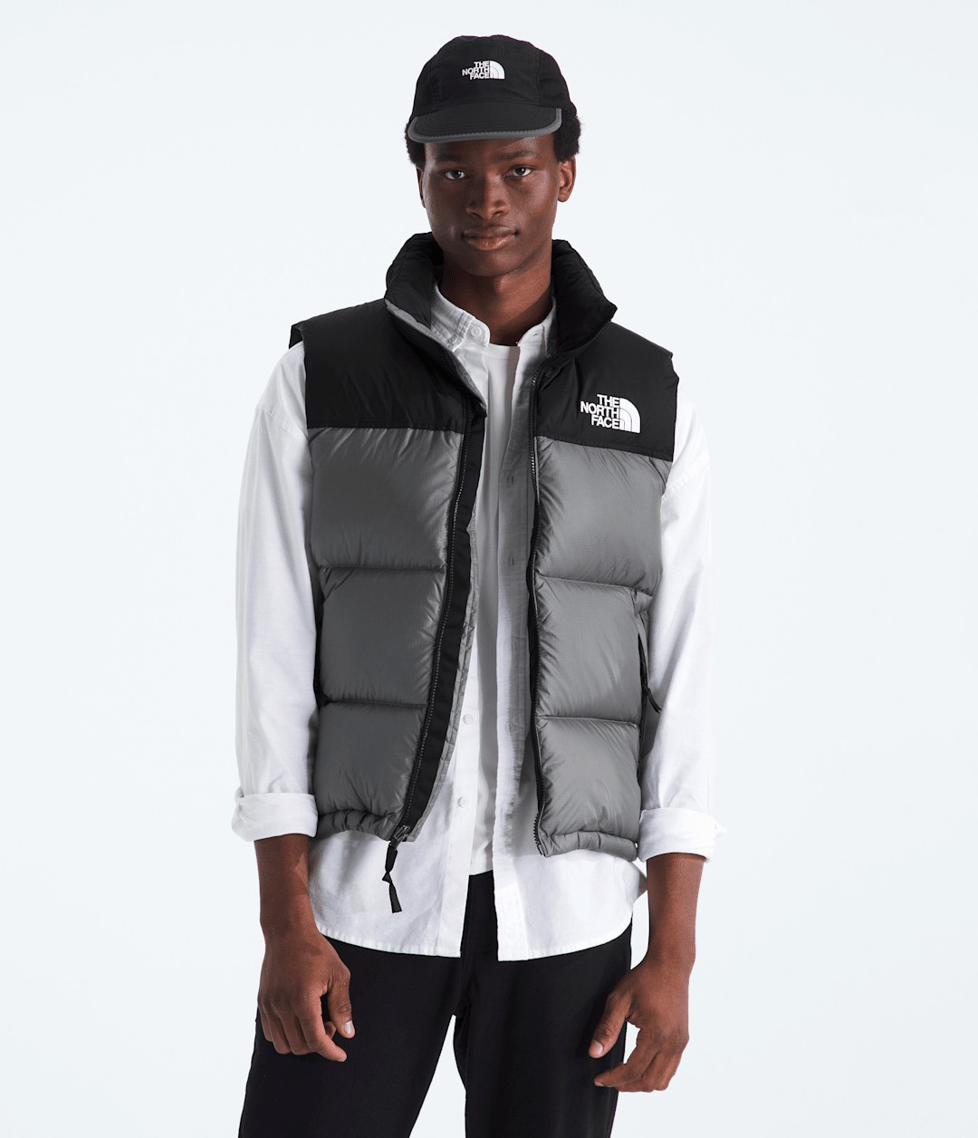 Men’s 1996 Retro Nuptse Vest - Smoked Pearl/TNF Black