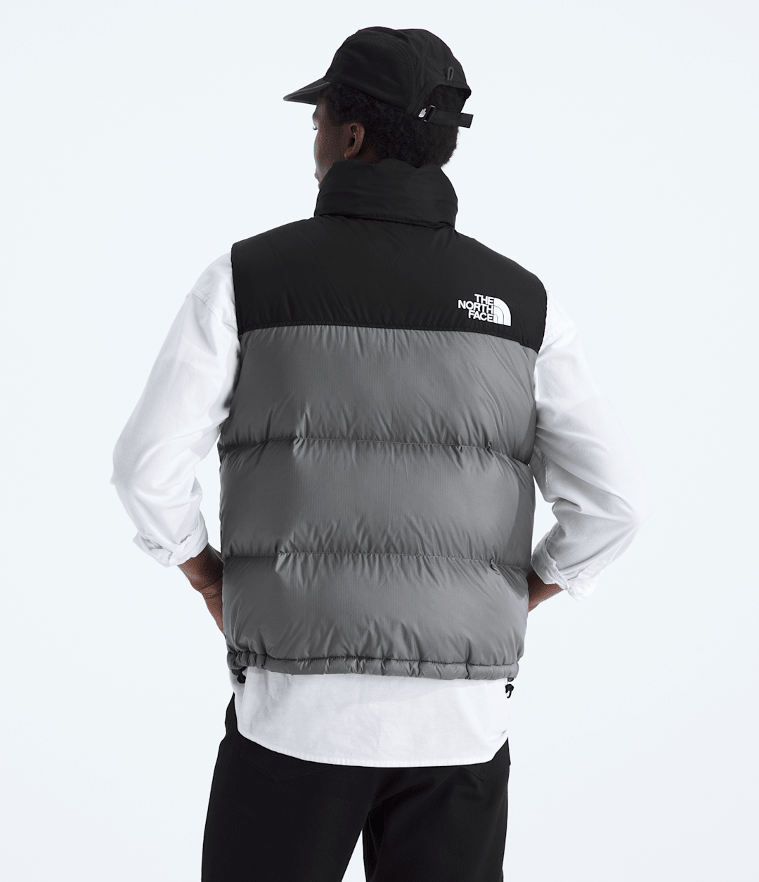 Men’s 1996 Retro Nuptse Vest - Smoked Pearl/TNF Black