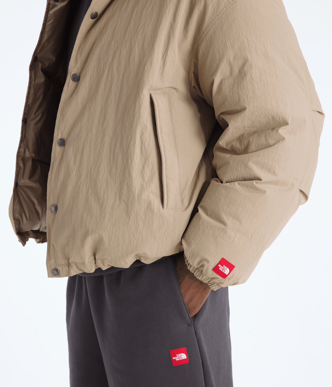 TNF™ Red Box Down Jacket - Mushroom Grey