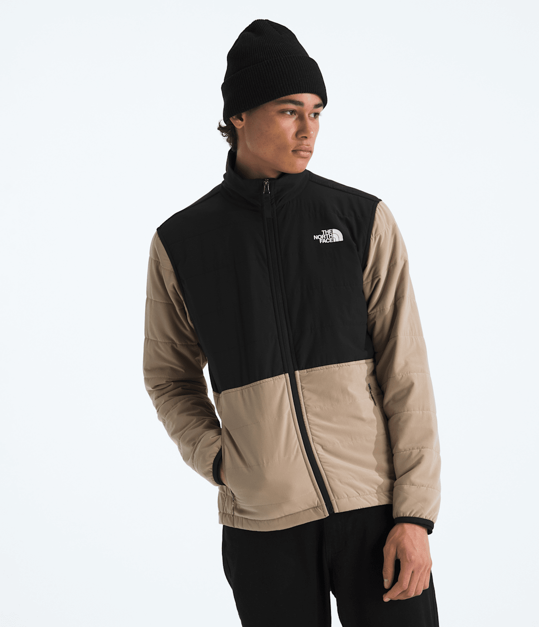 Men’s Mountain Sweatshirt Full-Zip Jacket - Mushroom Grey/TNF Black
