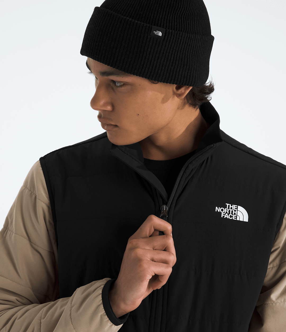 Men’s Mountain Sweatshirt Full-Zip Jacket - Mushroom Grey/TNF Black