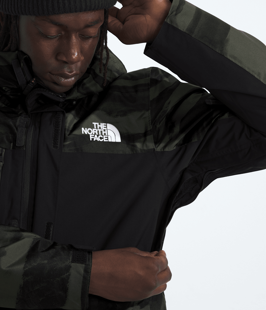 Men’s Freedom Insulated Jacket—Print - New Taupe Green Edge Of Light Print/TNF Black