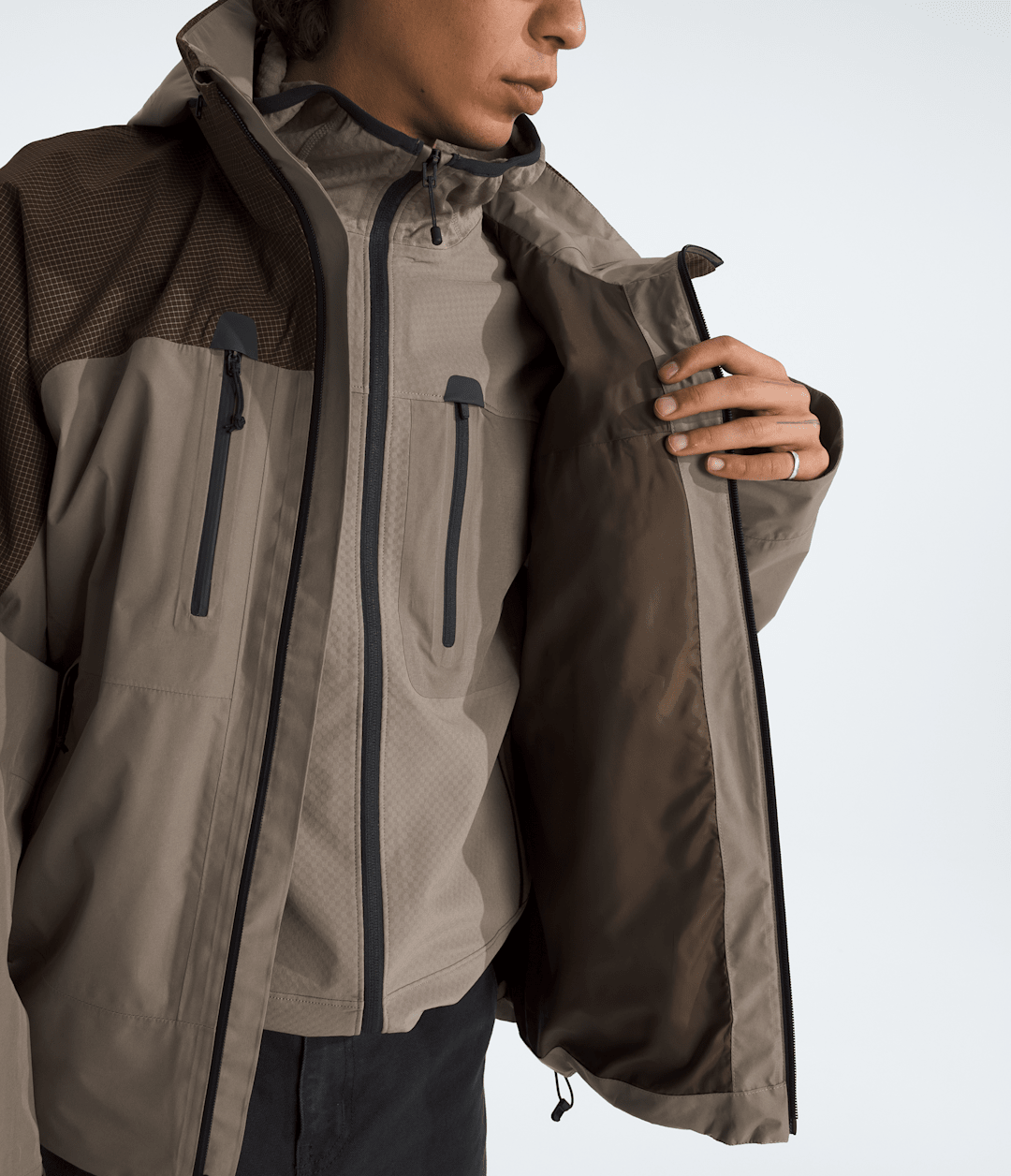 Men’s HKe Devils Thumb GORE-TEX® Jacket - Mocha Brown/Smokey Brown