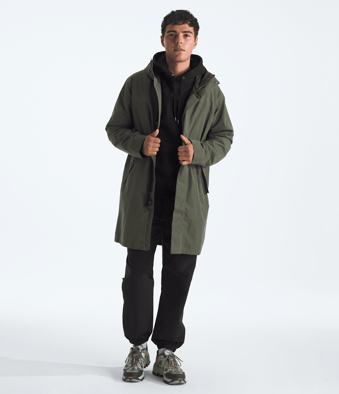 Men's Nukabira Rain Shell Parka - New Taupe Green