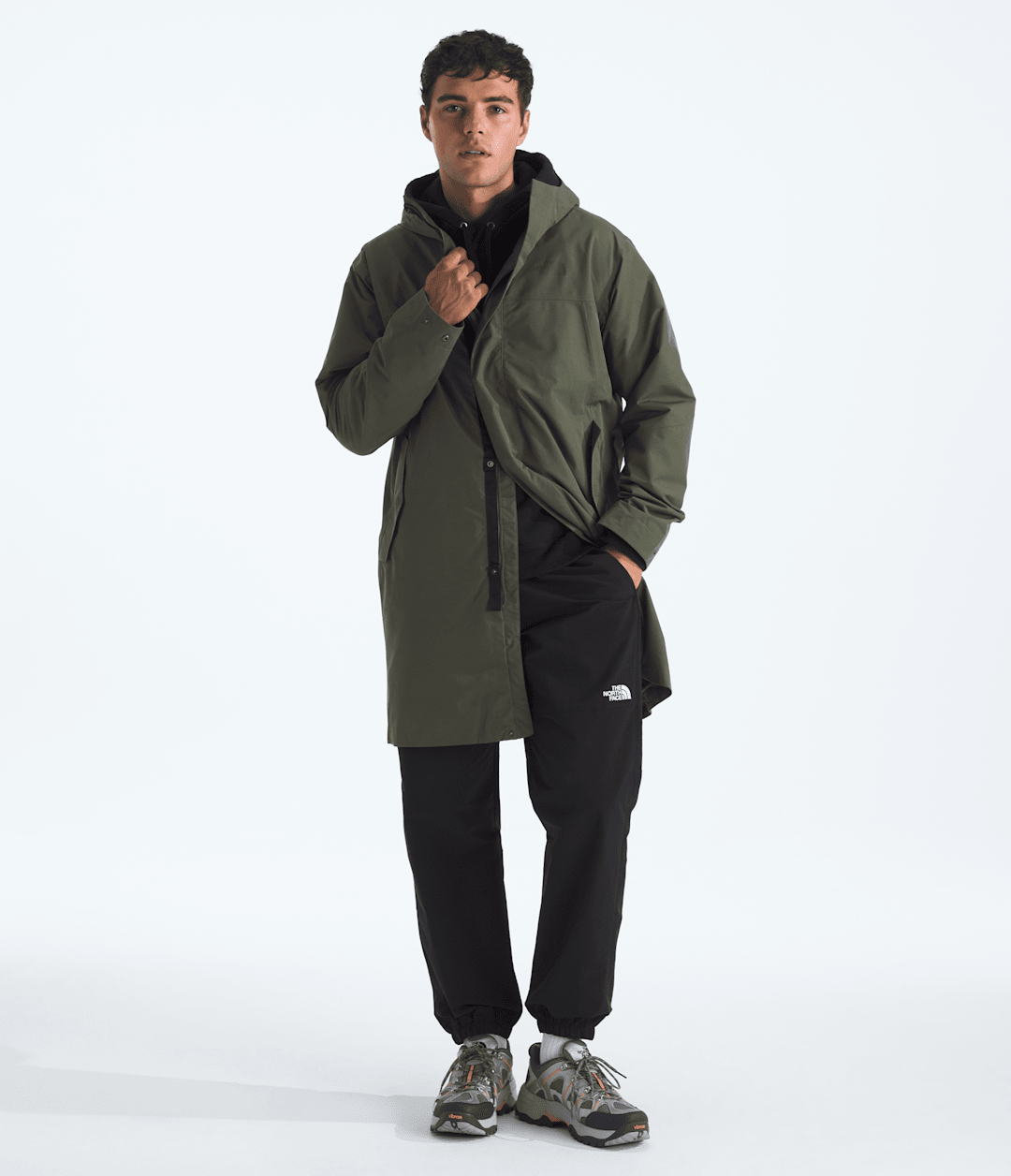 Men's Nukabira Rain Shell Parka - New Taupe Green