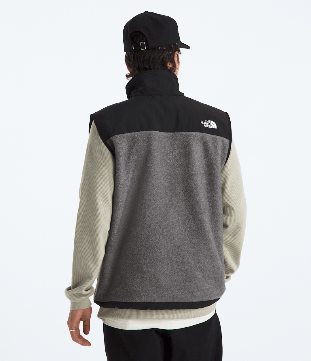 Men’s Retro Denali Vest - TNF Mid Grey Heather/TNF Black