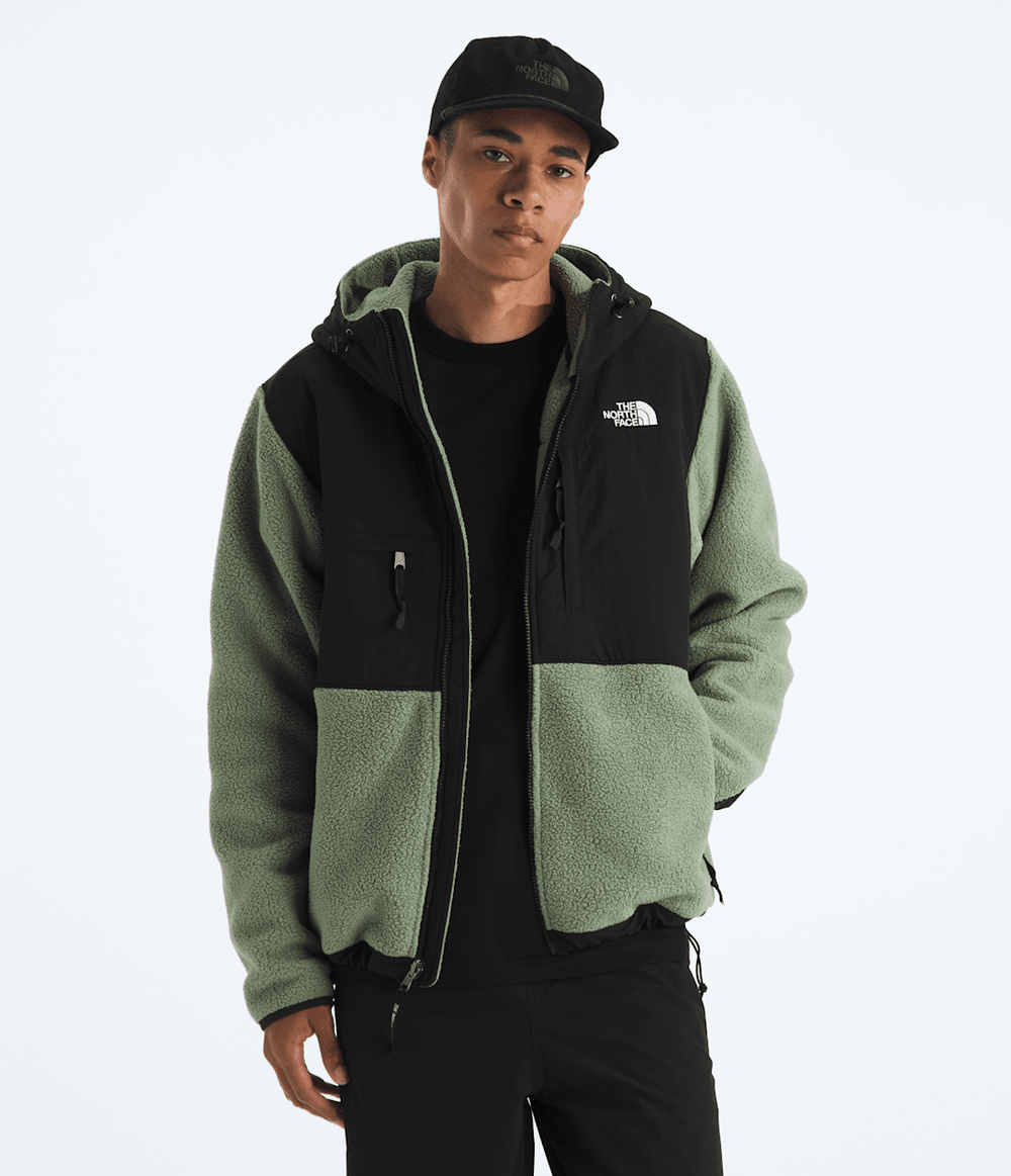 Men’s Retro Denali Hoodie - Bark Mist/TNF Black