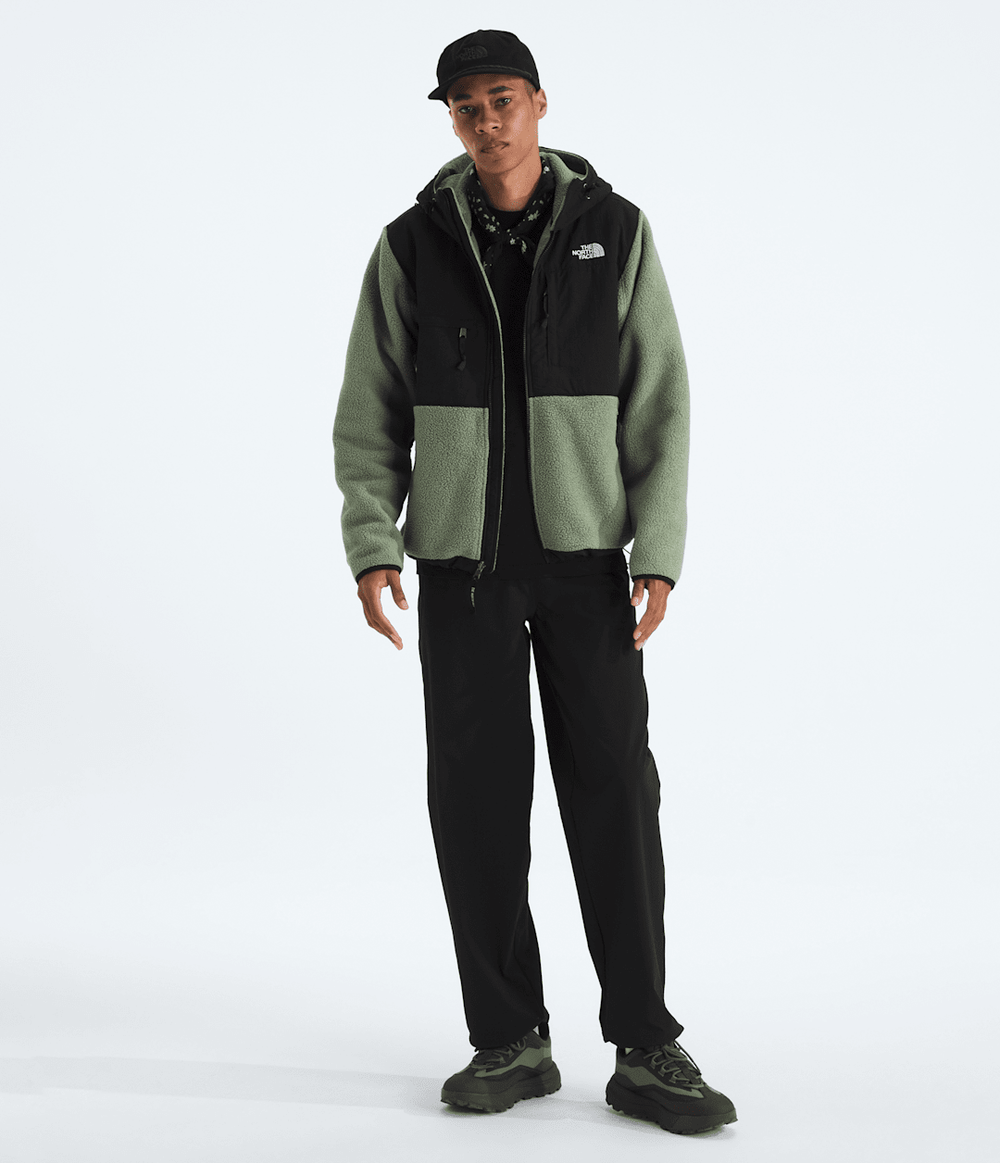 Men’s Retro Denali Hoodie - Bark Mist/TNF Black