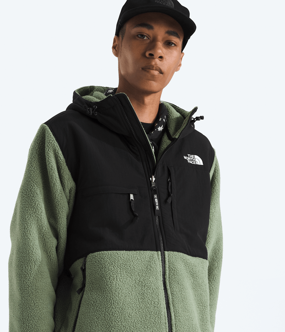 Men’s Retro Denali Hoodie - Bark Mist/TNF Black