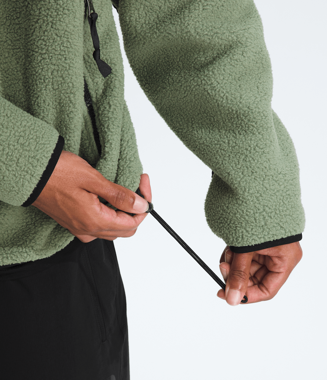 Men’s Retro Denali Hoodie - Bark Mist/TNF Black