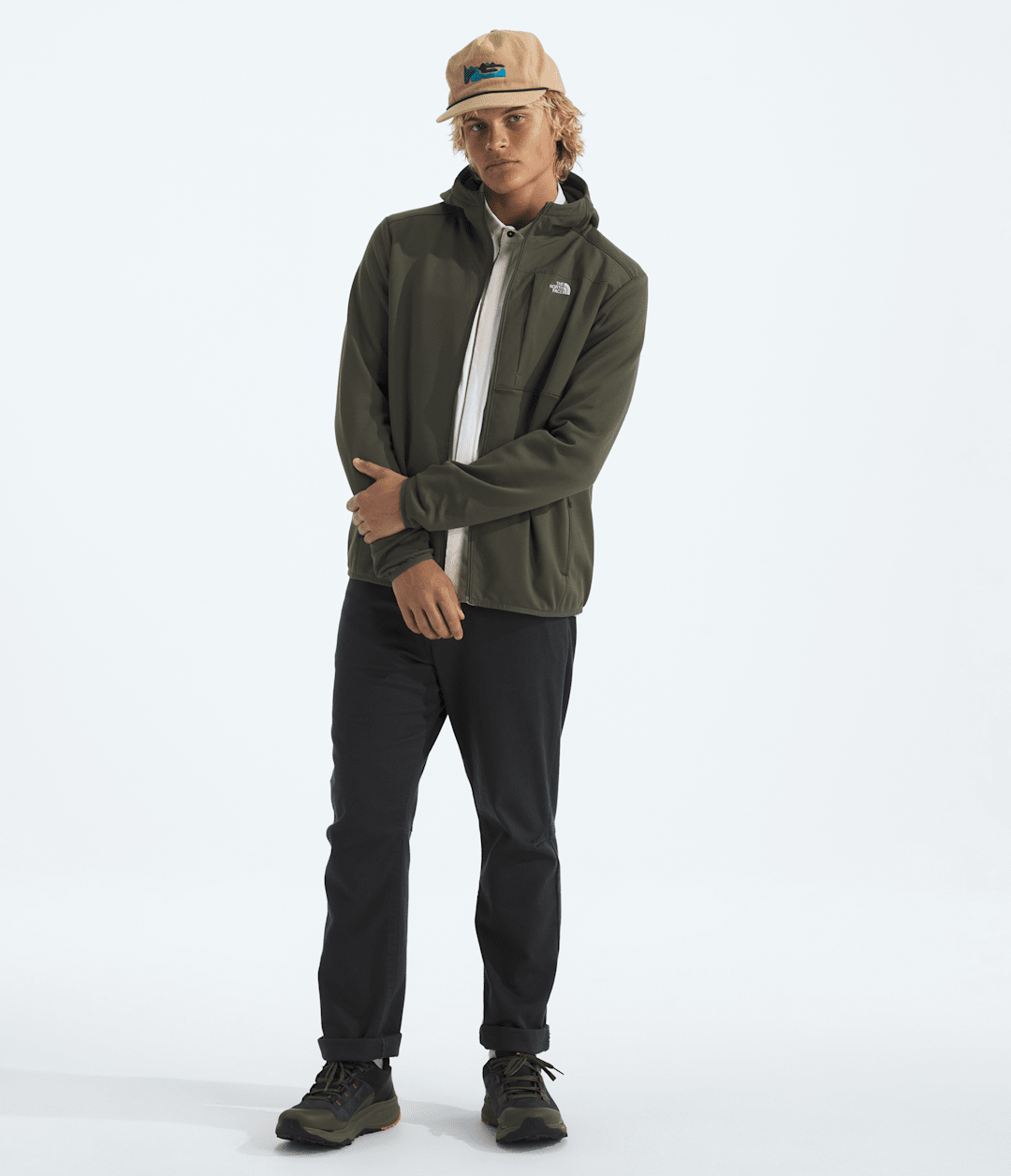 Men’s TNF™ Performance Fleece Full-Zip Hoodie - New Taupe Green