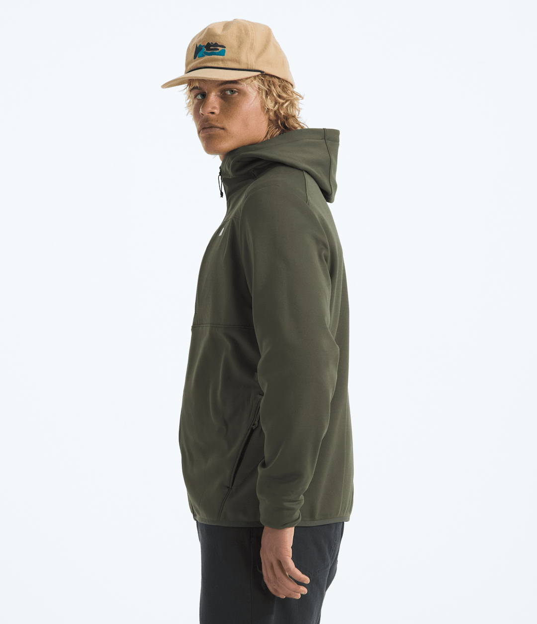Men’s TNF™ Performance Fleece Full-Zip Hoodie - New Taupe Green