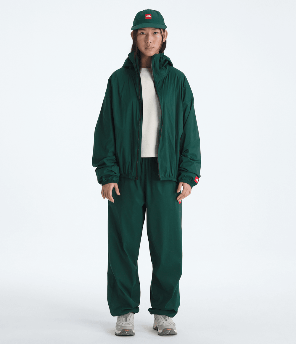 Men’s TNF™ Red Box Packable Hooded Wind Jacket - Hunter Green