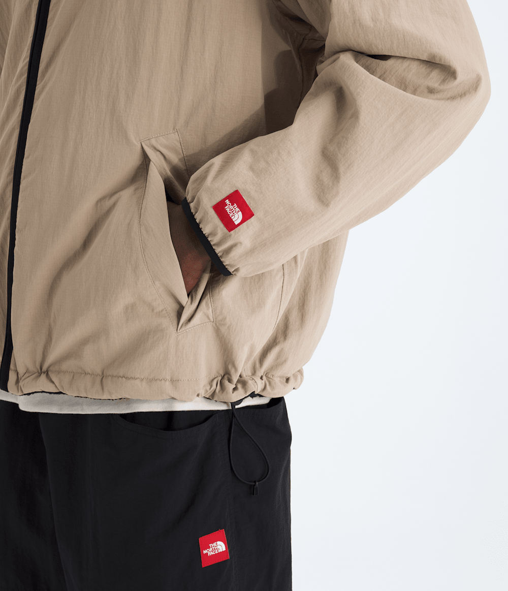 Men’s TNF™ Red Box Reversible Fleece Jacket - Mushroom Grey/TNF Black