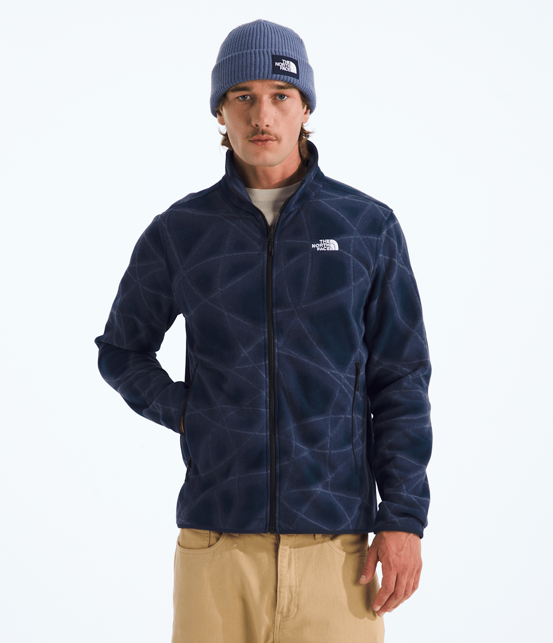 Men’s Glacier Fleece Jacket—Print - Summit Navy Sun Halos Print