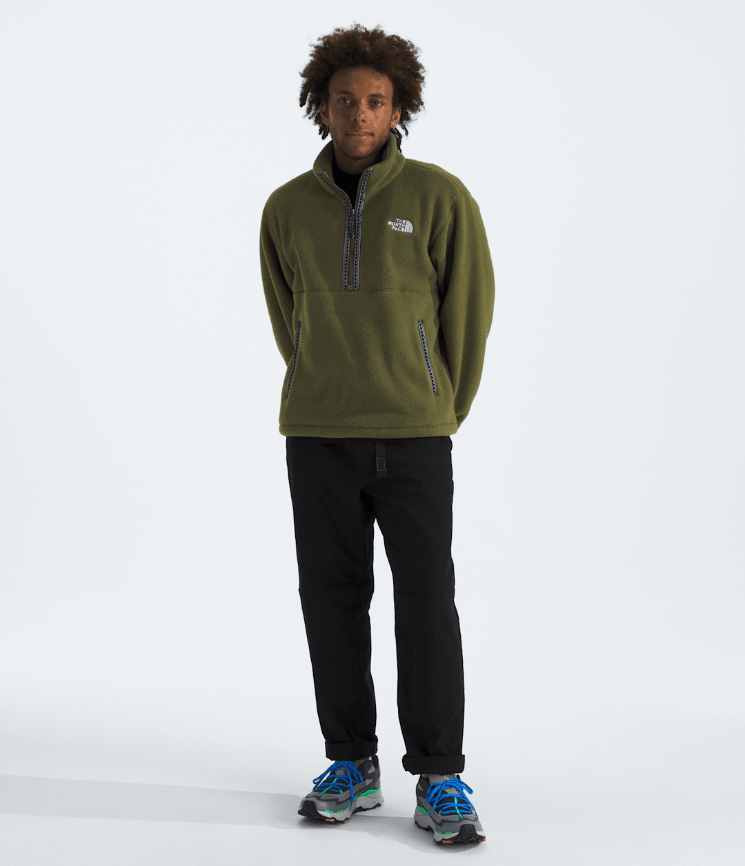 Men’s TNF™ Fleeski ¼-Zip Pullover - Woodland Green