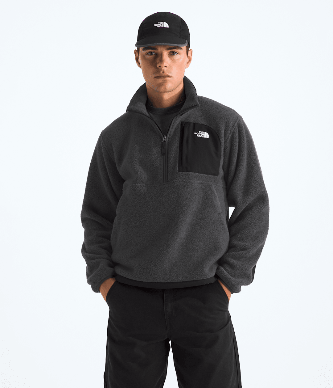 Men’s Yumiori Off Peak ½-Zip Jacket - Asphalt Grey/TNF Black