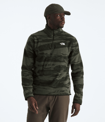 Men’s Glacier Fleece ¼-Zip—Print - New Taupe Green Edge Of Light Print