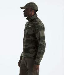 Men’s Glacier Fleece ¼-Zip—Print - New Taupe Green Edge Of Light Print