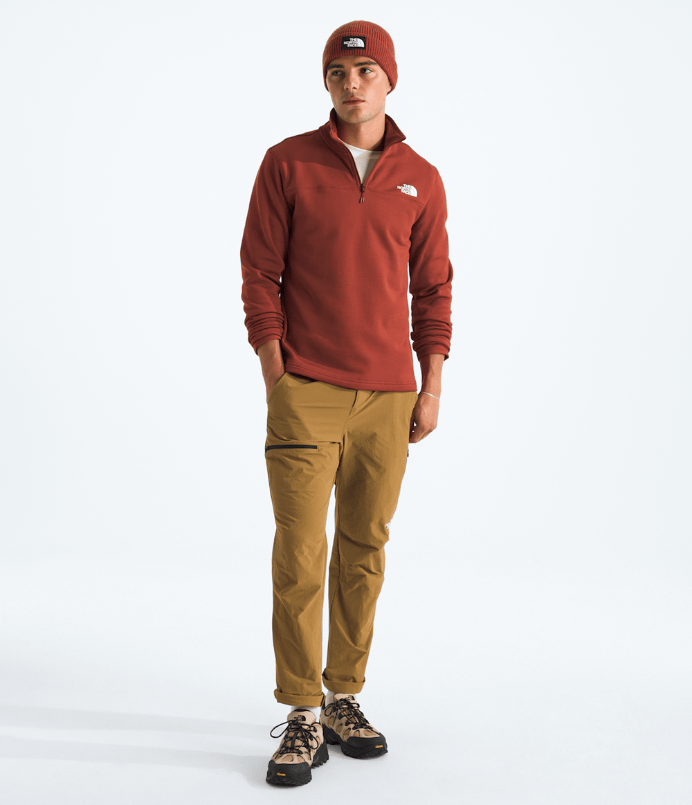 Men’s Cedar Trail Grid Fleece ¼-Zip - Iron Clay