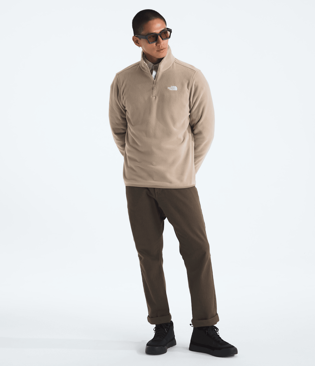 Men’s Glacier Fleece ¼-Zip Jacket - Mushroom Grey