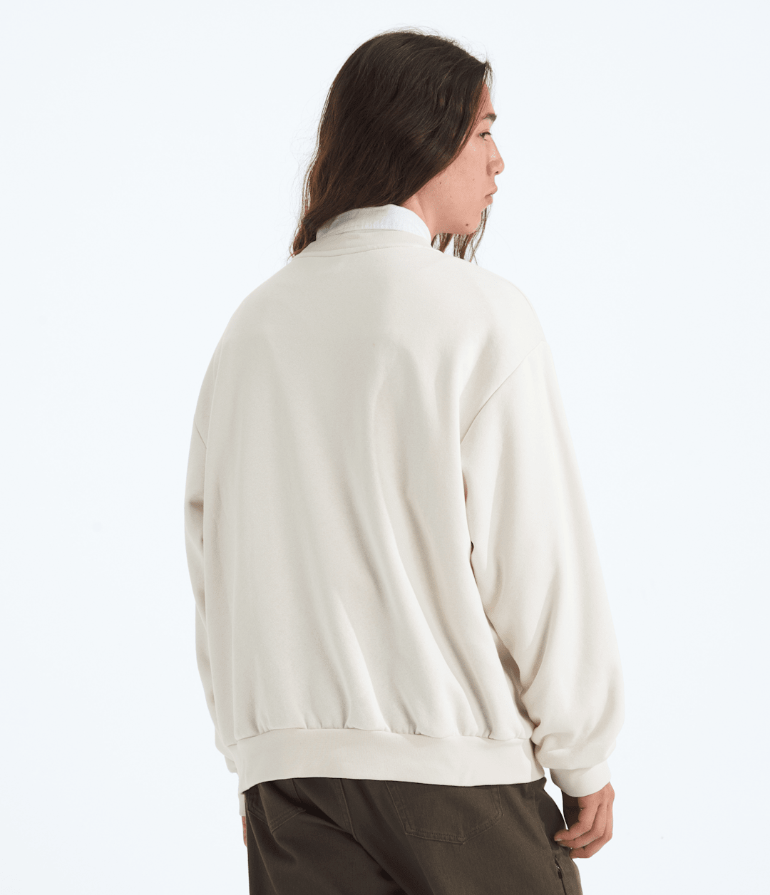Men’s Evolution Simple Dome Oversized Crew - White Dune