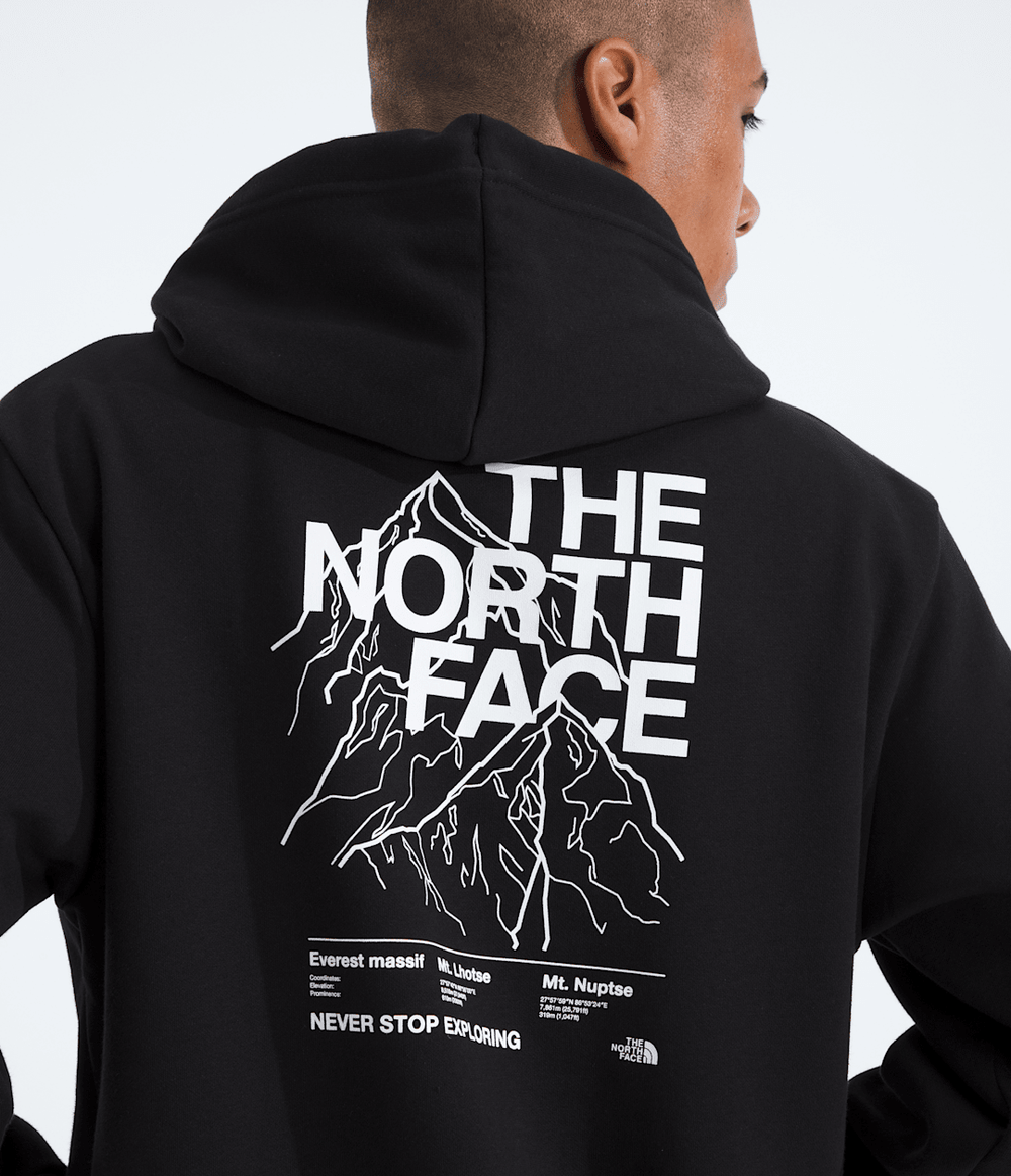 Men’s Evolution Half Dome Hoodie—Graphic - TNF Black