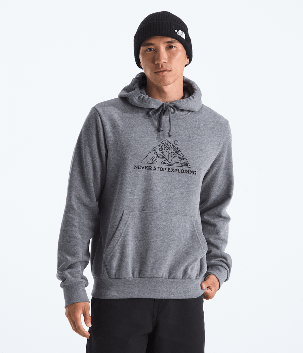 Men’s Evolution TNF™ MTN Hoodie—Graphic - TNF Mid Grey Heather