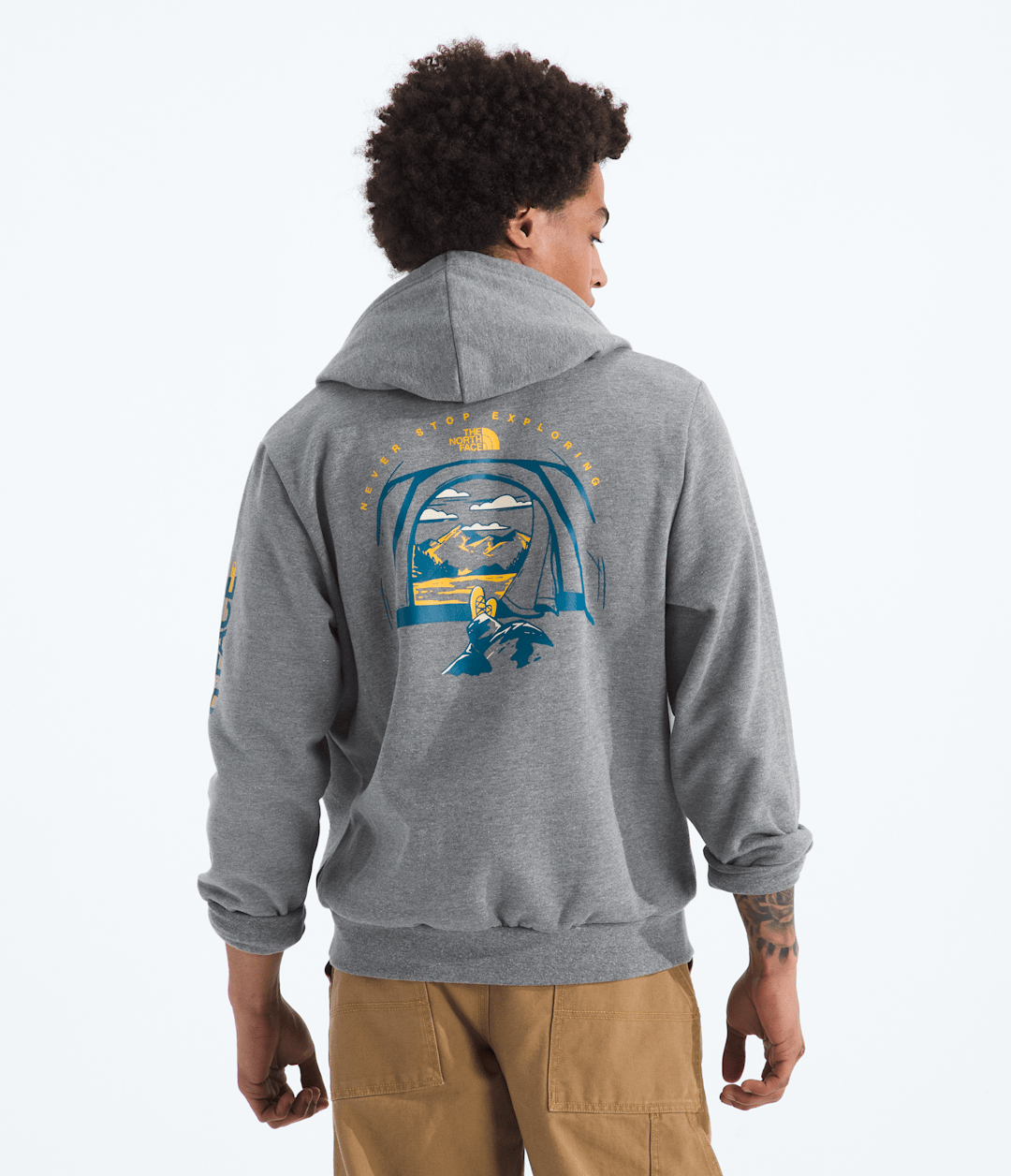 Men’s Evolution Tent Hoodie—Graphic - TNF Mid Grey Heather