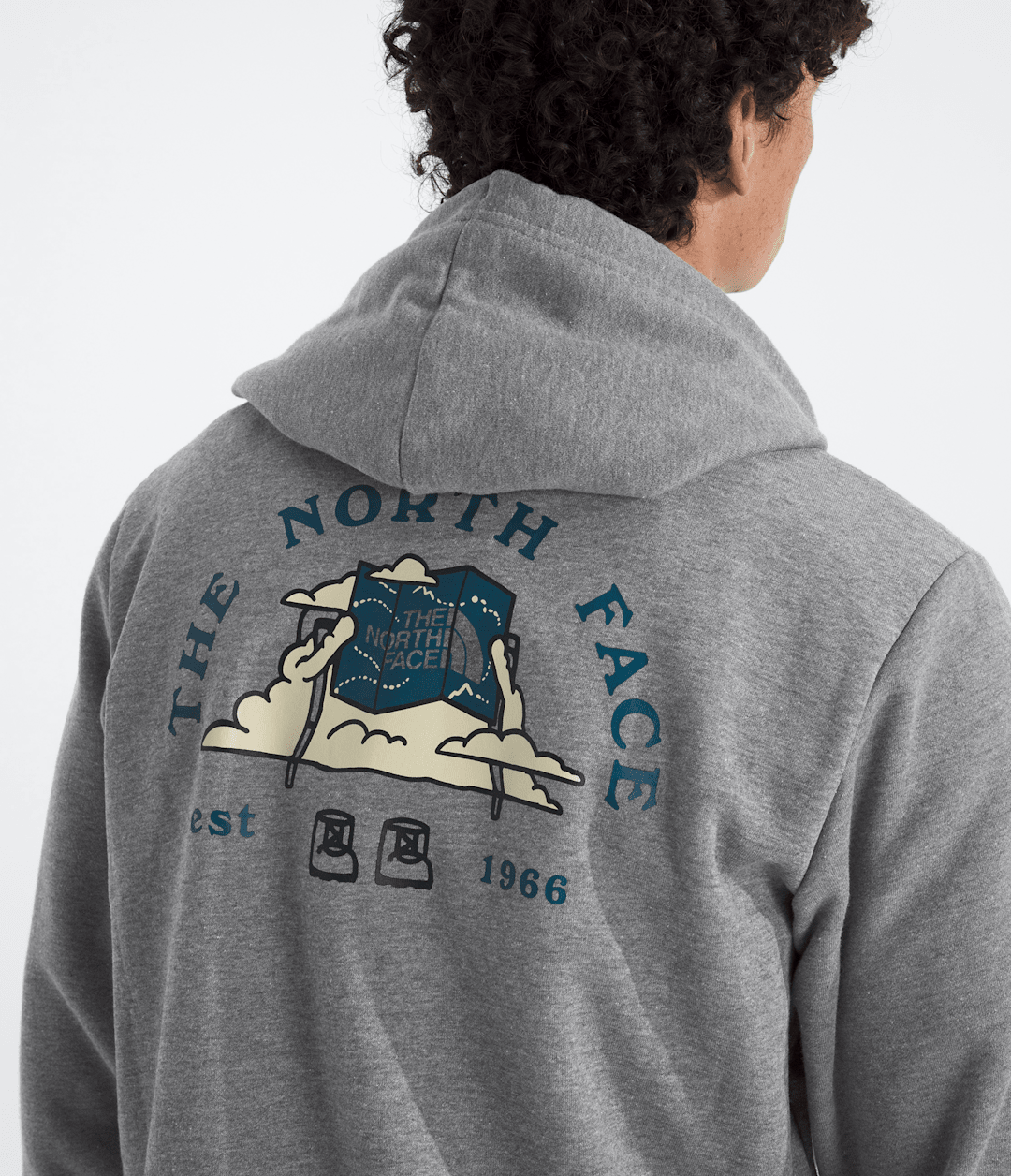 Men’s Evolution Travel-Cloud Hoodie—Graphic - TNF Mid Grey Heather