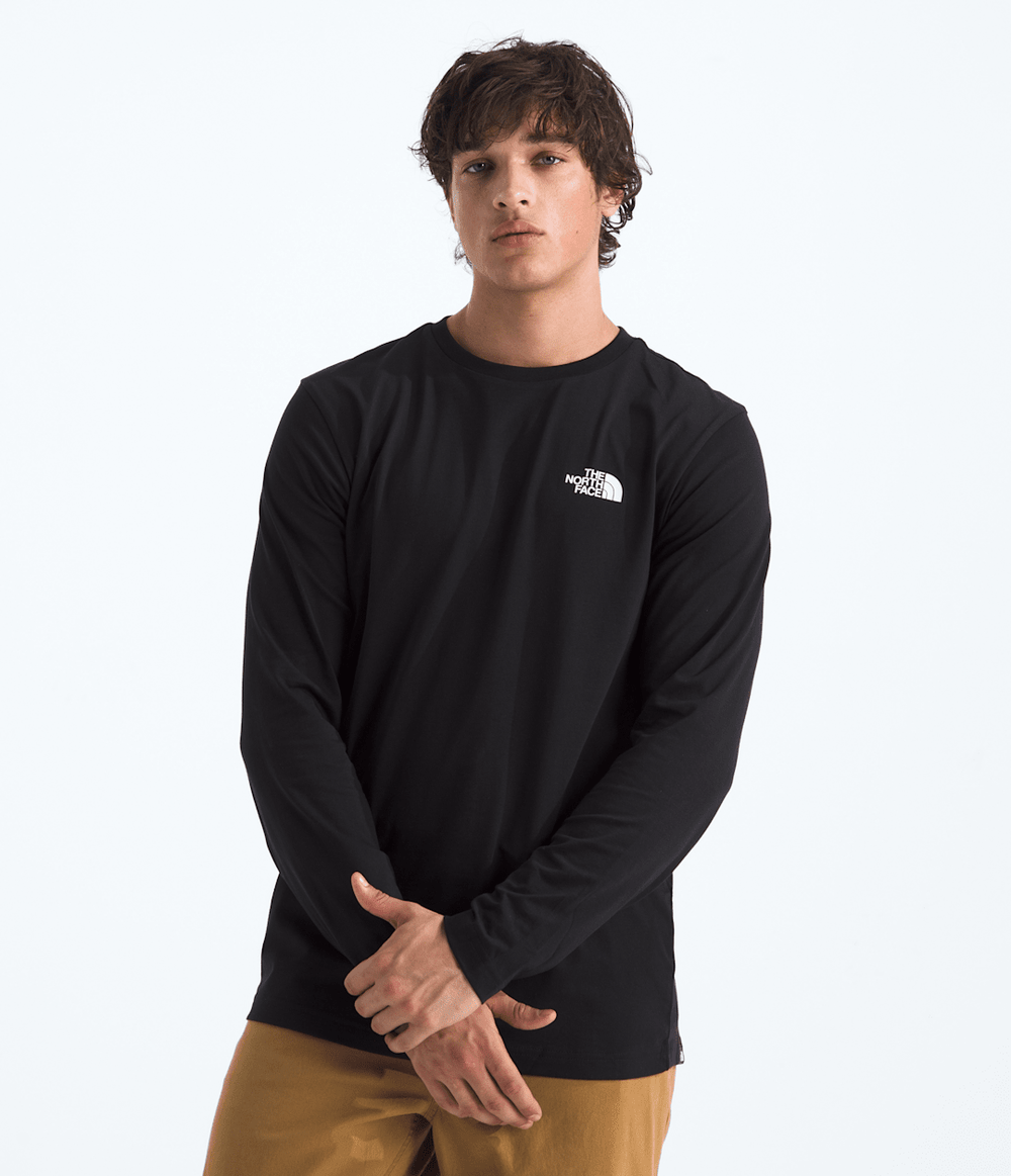 Men’s Long-Sleeve Simple Dome Tee - TNF Black