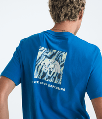 Men’s Short-Sleeve Core Wavy Lines Box NSE Tee - Hero Blue