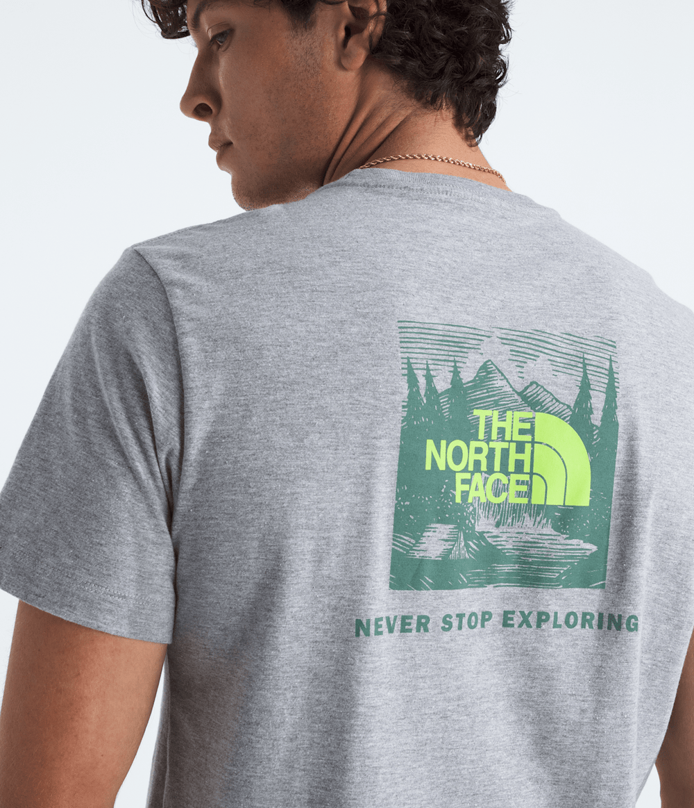 Men's Short Sleeve Core Celebration Box NSE Tee - TNF Pale Grey Heather
