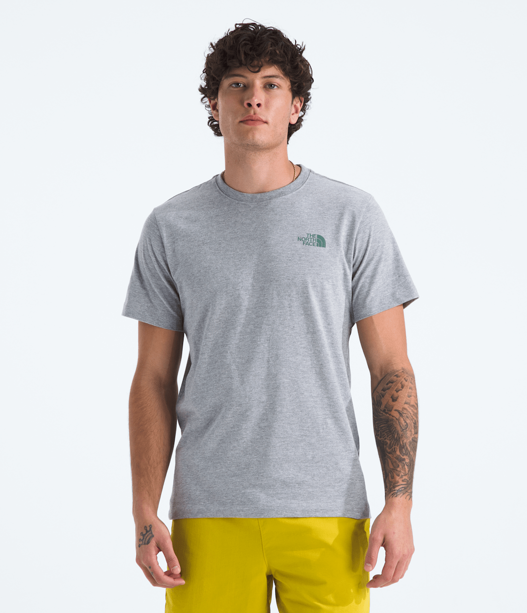 Men's Short Sleeve Core Celebration Box NSE Tee - TNF Pale Grey Heather