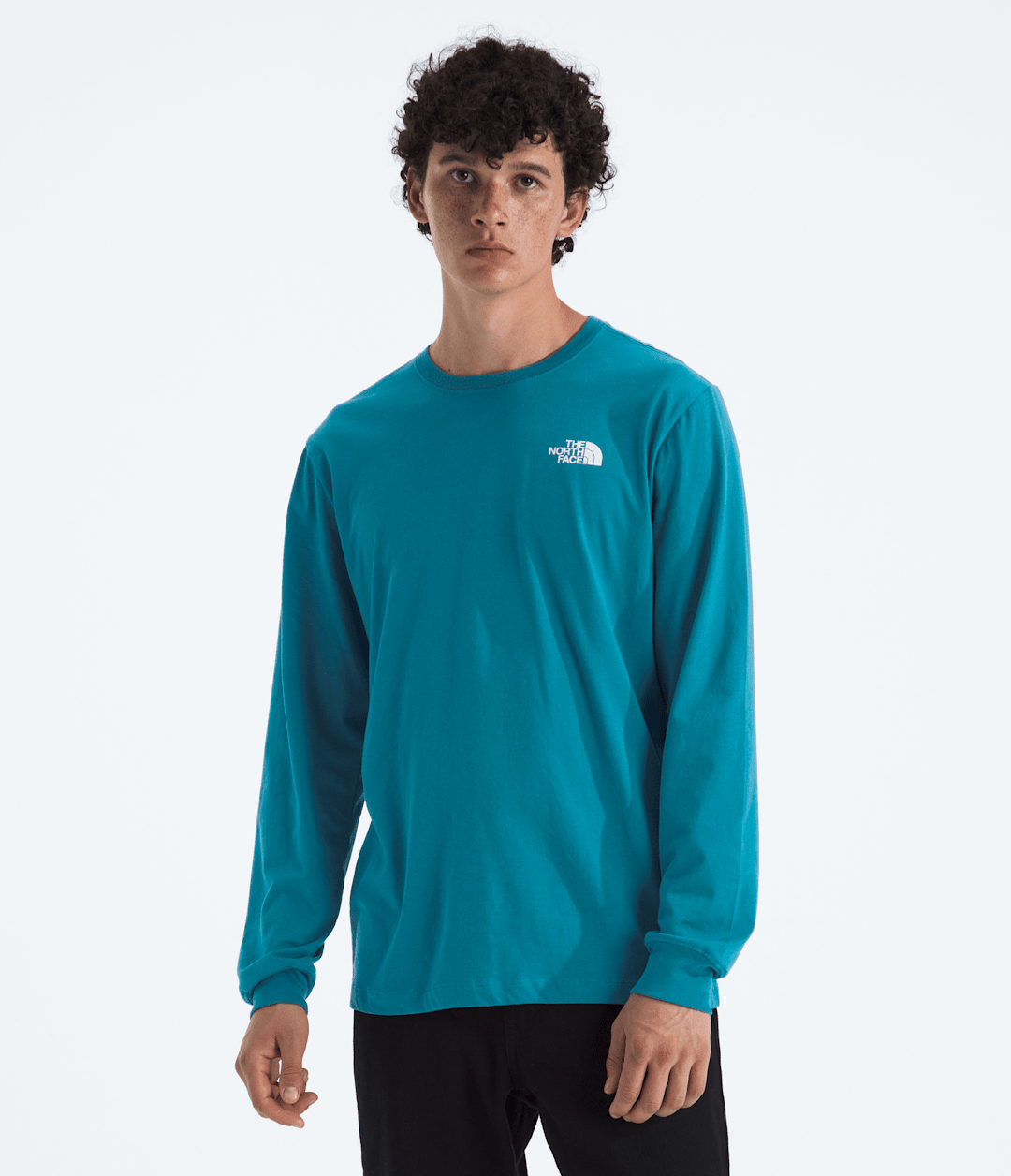 Men’s Evolution Regenerative Ink Box NSE Long-Sleeve Tee—Graphic - Dusk Blue/Summit Navy Regenerative Ink Print