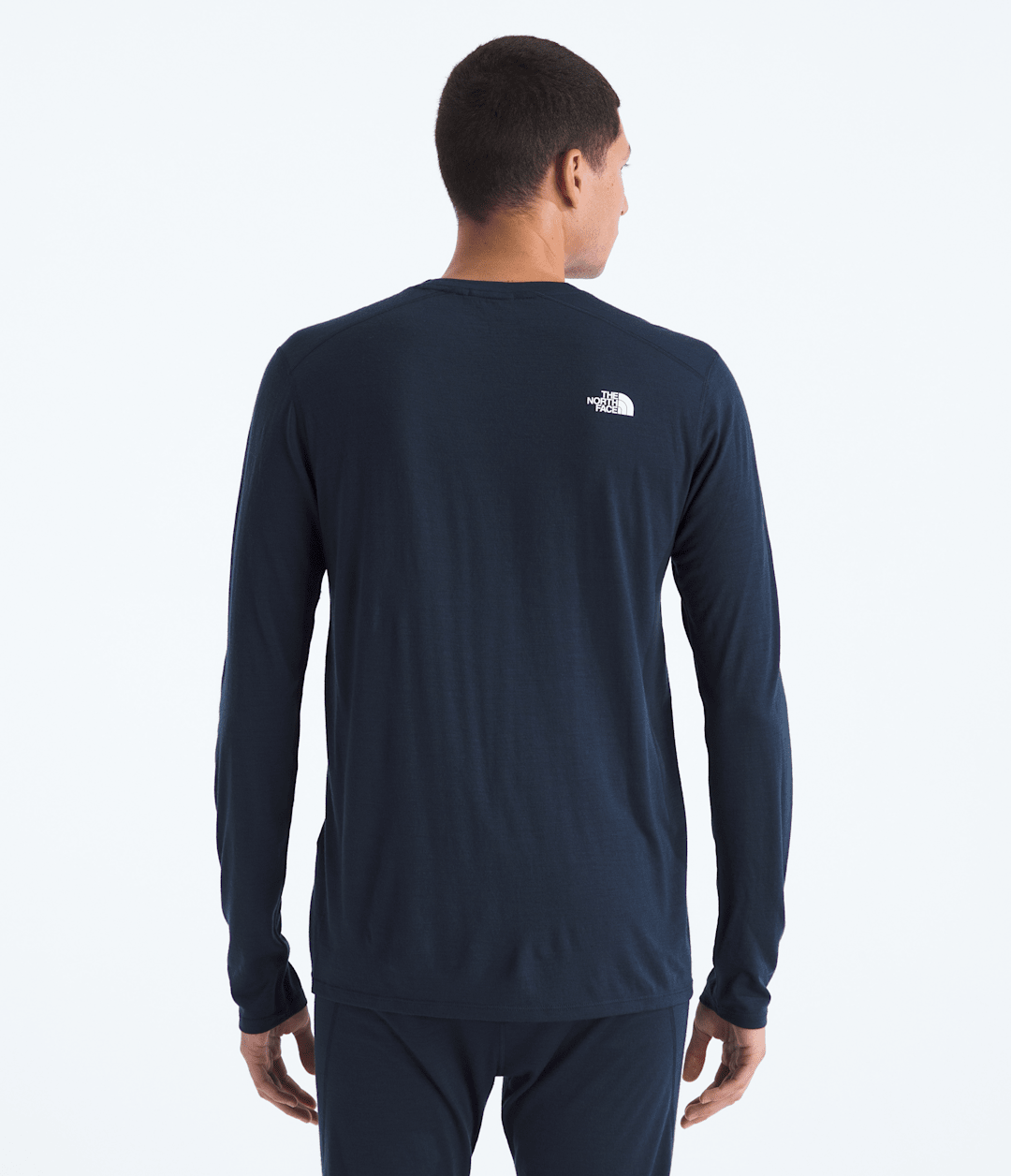 TNF X Smartwool Men’s Merino Blend 150 Long-Sleeve Crew - Deep Navy