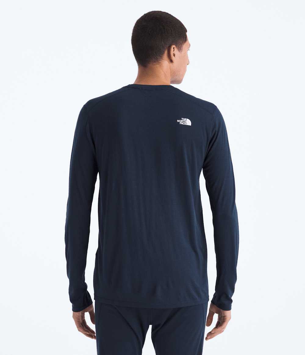TNF X Smartwool Men’s Merino Blend 150 Long-Sleeve Crew - Deep Navy