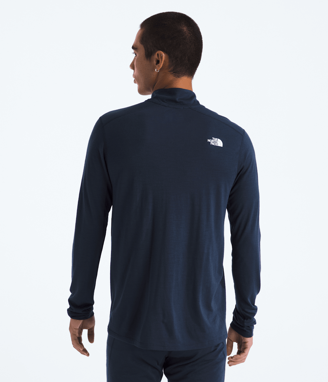 TNF X Smartwool Men’s Merino Blend 150 Long-Sleeve ¼-Zip - Deep Navy