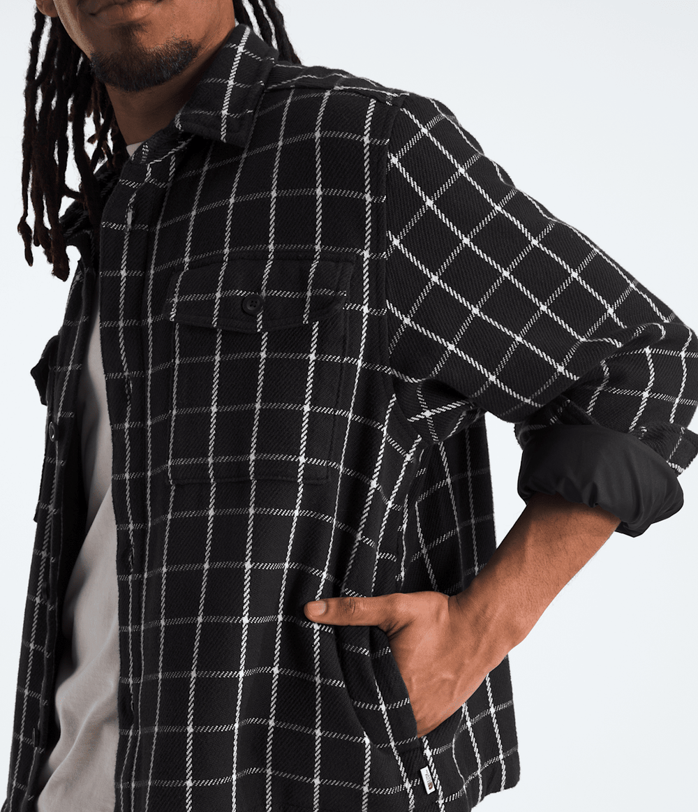 Men’s Valley Twill Utility Shacket - TNF Black Grid