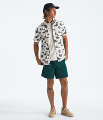 Men’s Short-Sleeve Baytrail Pattern Shirt - White Dune Yosemite Toile Print
