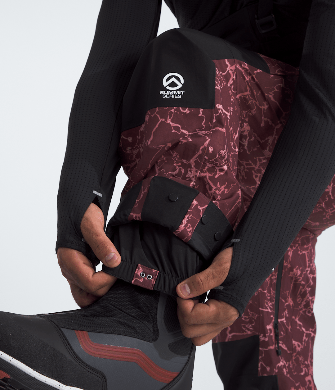Men’s Summit Series Verbier GORE-TEX® Bibs - Alpine Plum Glacial Fracture Print