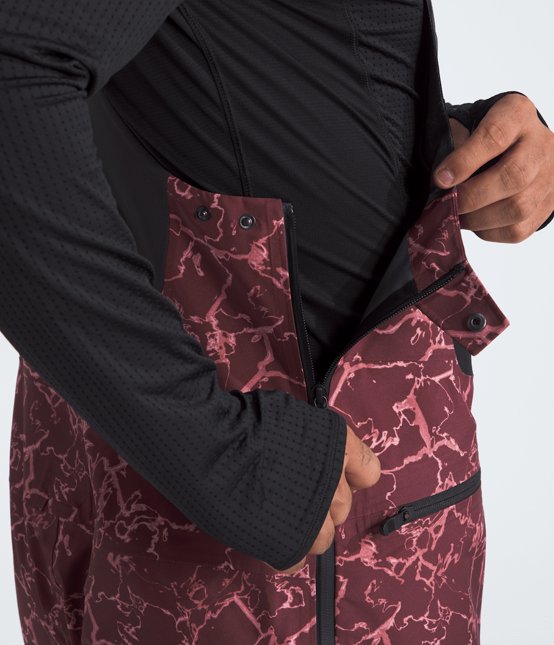 Men’s Summit Series Verbier GORE-TEX® Bibs - Alpine Plum Glacial Fracture Print