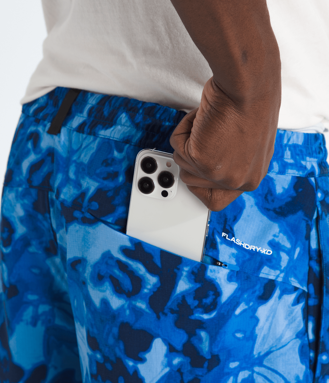 Men’s Class V Pathfinder Pull-On Shorts—5'' - Hero Blue Lux Print